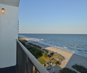 Ocean front views from private balcony